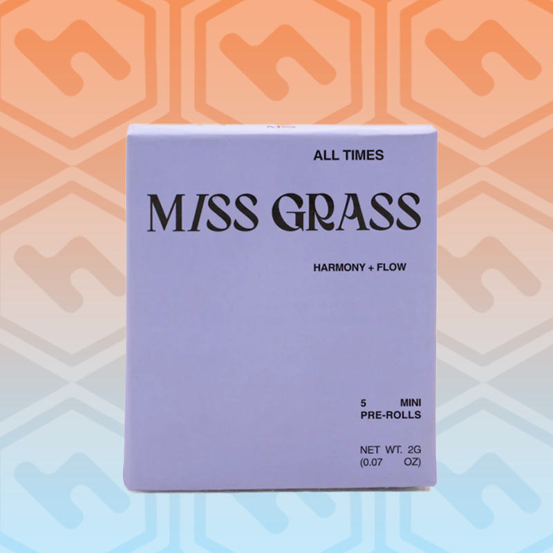 Photograph of product: Miss Grass | All Times | Pre-Roll 5 Pack | 2g