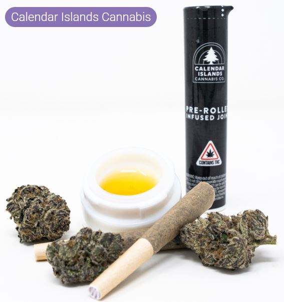 Photograph of product: Calendar Island Banana Pie Infused Pre-roll /2pk