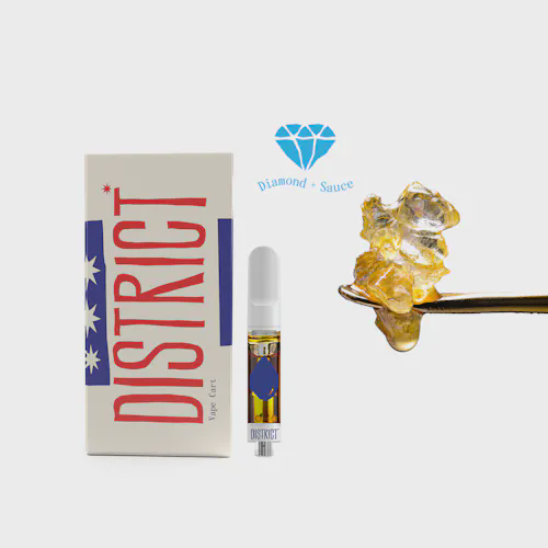 Photograph of product: District Oui'd .5g Layer Cake Liquid Diamonds & Sauce Cart