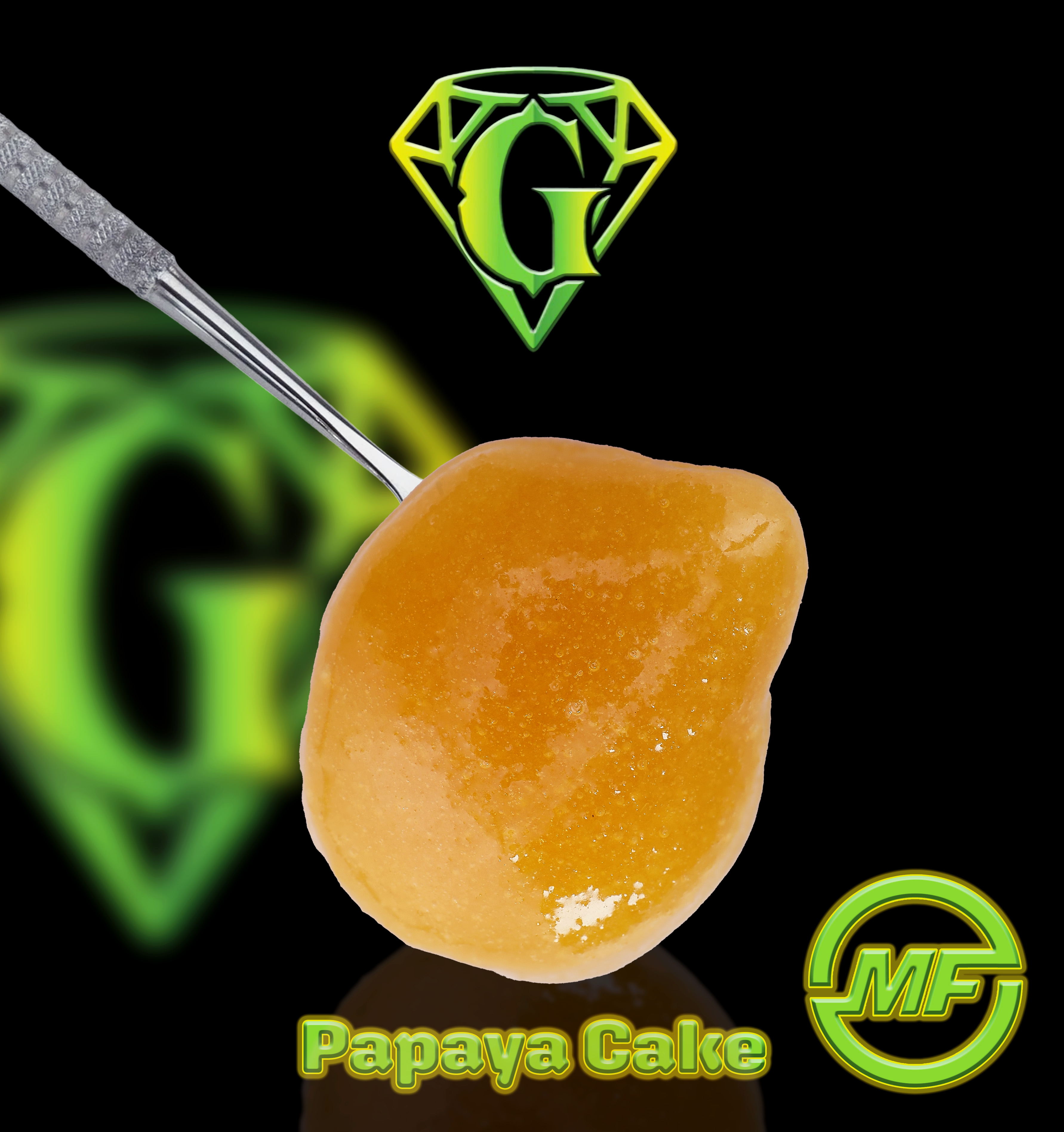 Photograph of product: GreenCo Ventures | Papaya Cake | Full Spectrum Concentrate | 1g