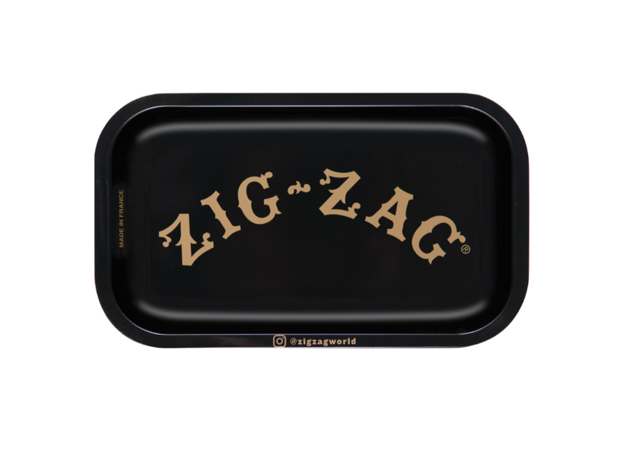 Photograph of product: Zig-Zag - Small Black Rolling Tray | 10.75" x 6.5"