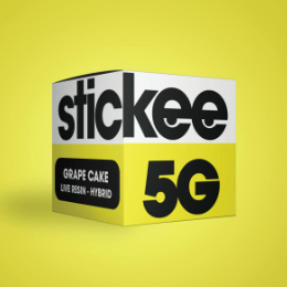Photograph of product: STICKEE | GRAPE CAKE | HYBRID | LIVE RESIN | 5G | REC