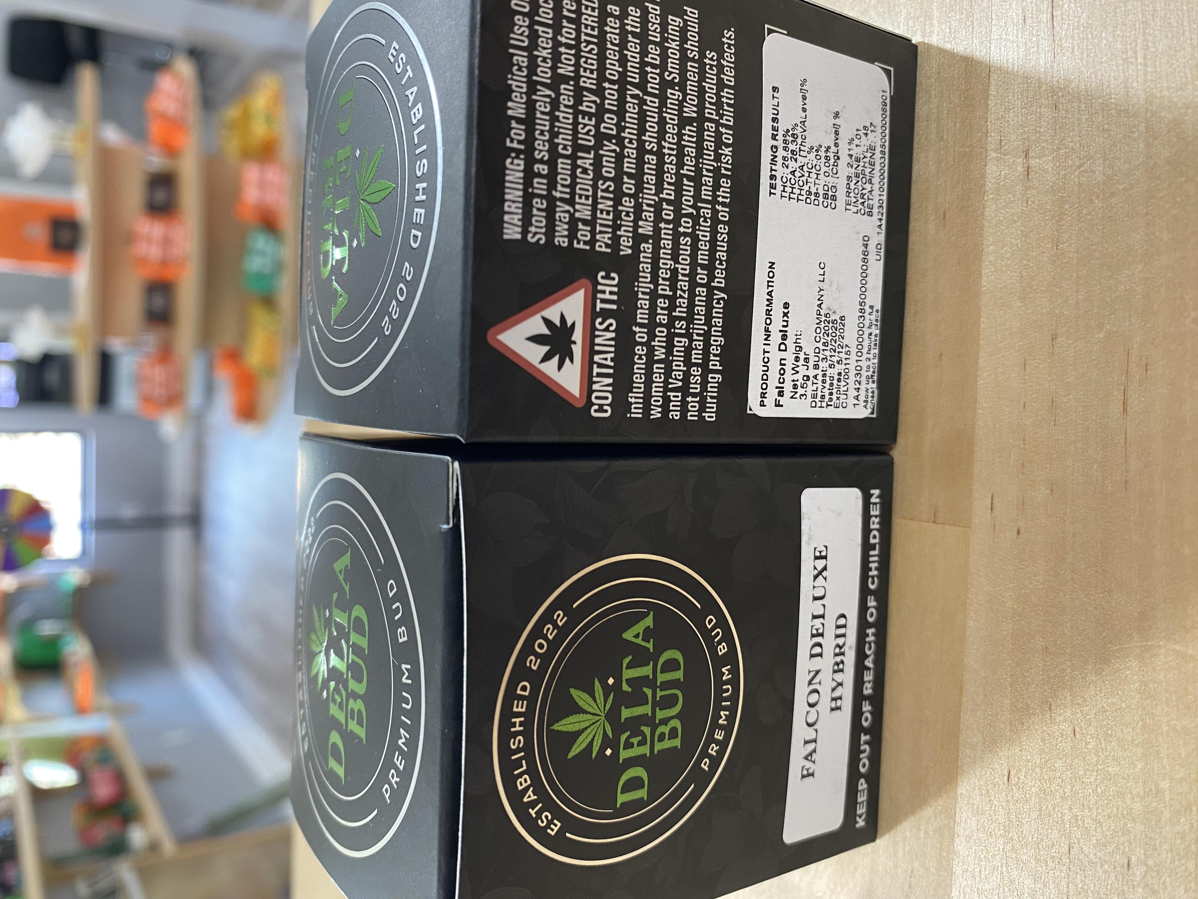 Photograph of product: Delta Bud- Falcon Deluxe - 3.5g