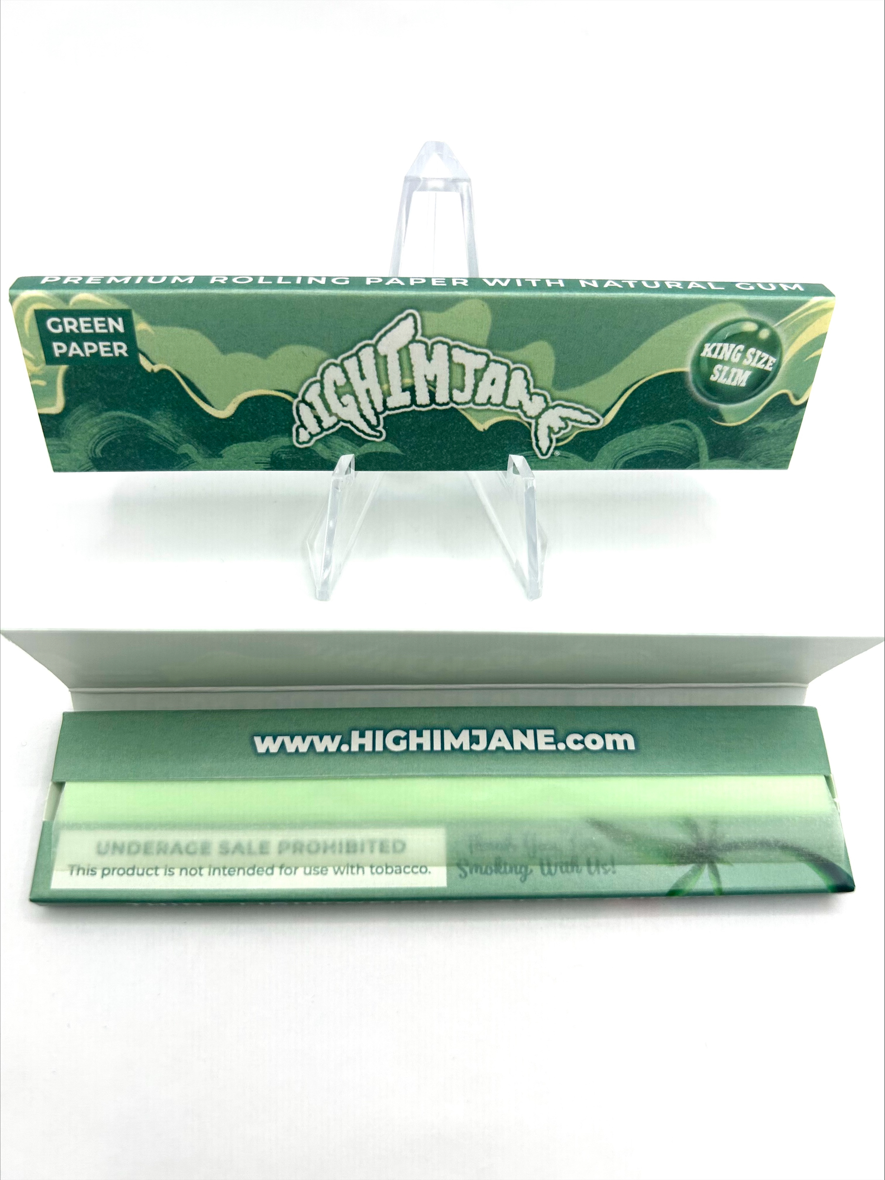 Photograph of product: High I'm Jane - King Size Slim - Green Paper