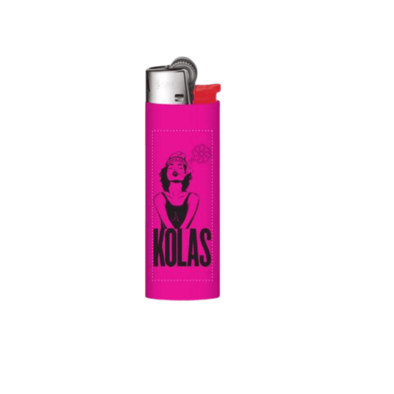 Photograph of product: Kolas Branded Lighter BIC Puff Pass Pink - 