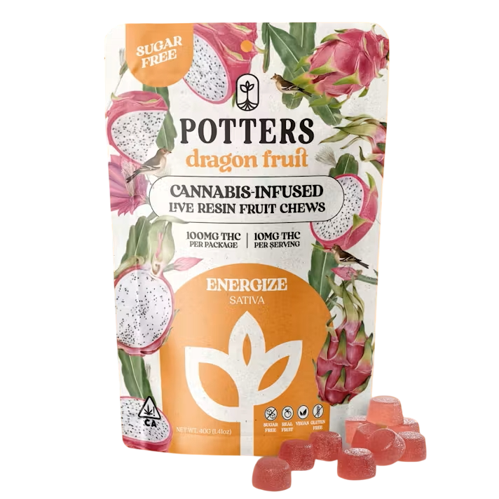 Photograph of product: DRAGON FRUIT 100MG TH-oui LIVE RESIN 10 PACK FRUIT CHEWS