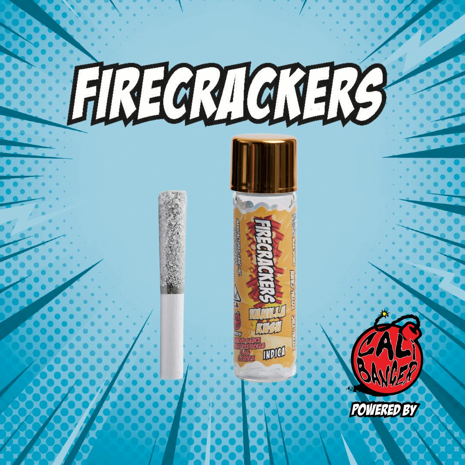 Photograph of product: Firecrackers 0.6 Diamond Preroll - Vanilla Kush