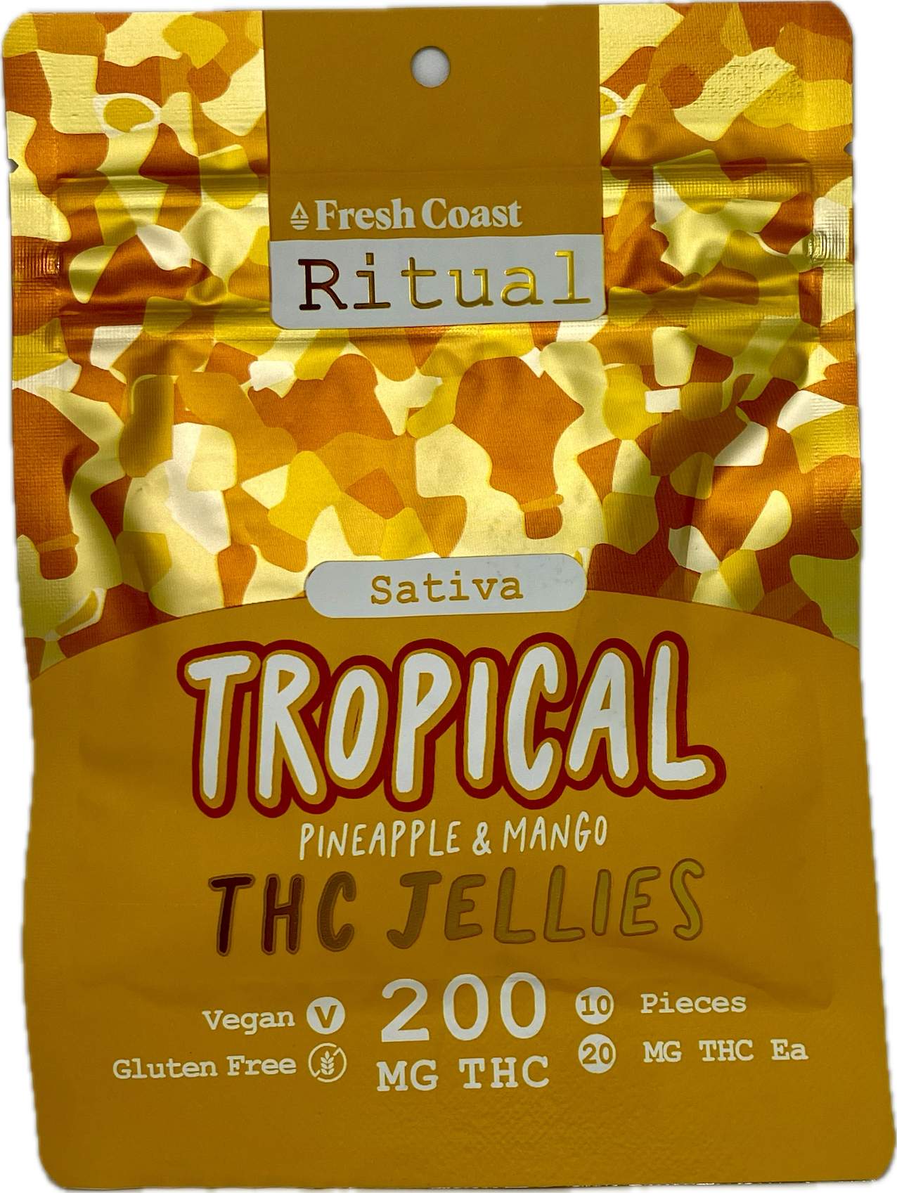 Photograph of product: Fresh Coast - Tropical Jellies - 200mg