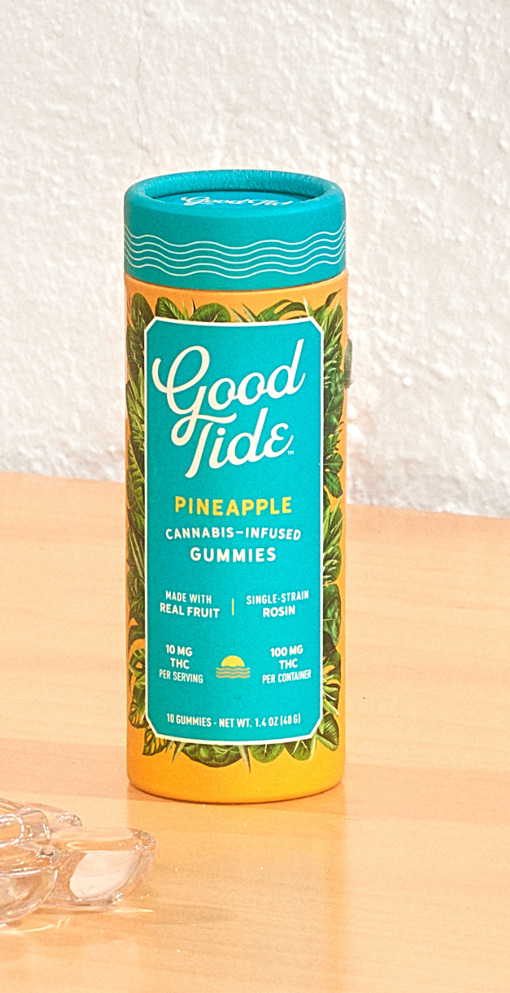 Photograph of product: Good Tide | Pineapple | Rosin Gummies, 200mg