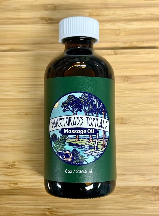 Photograph of product: Infused Massage Oil 1:1 (TH-oui:CBD) - 500mg - Sweetgrass Botanicals