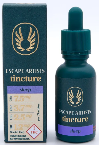 Photograph of product: Escape Artists - Tincture - CBN - 6:3:2:1 Sleep - 300mgCBN