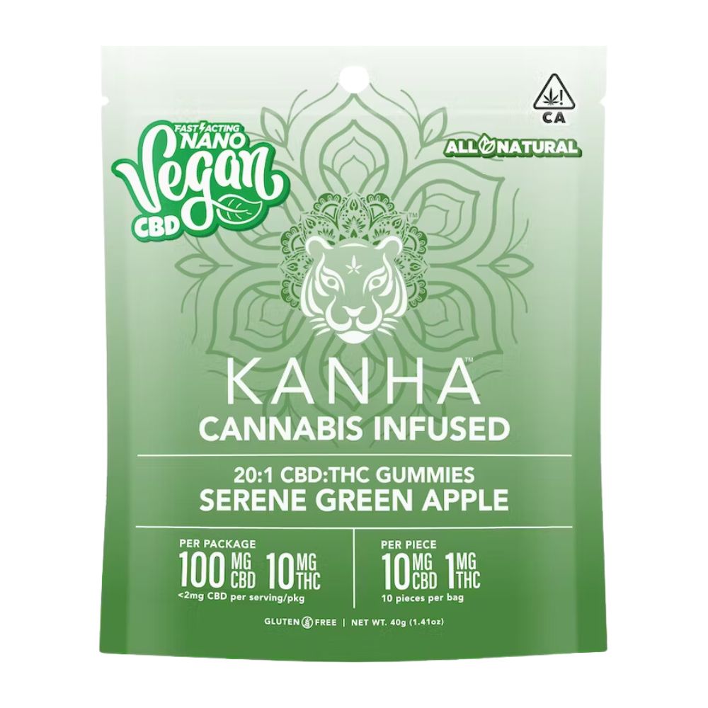Photograph of product: VEGAN NANO - 20:1 CBD SERENE GREEN APPLE - KANHA