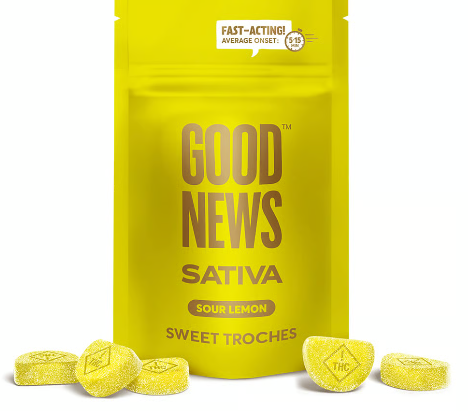 Photograph of product: Fast Acting Sour Lemon (Oui'd) - ["100mg [20pk}"]