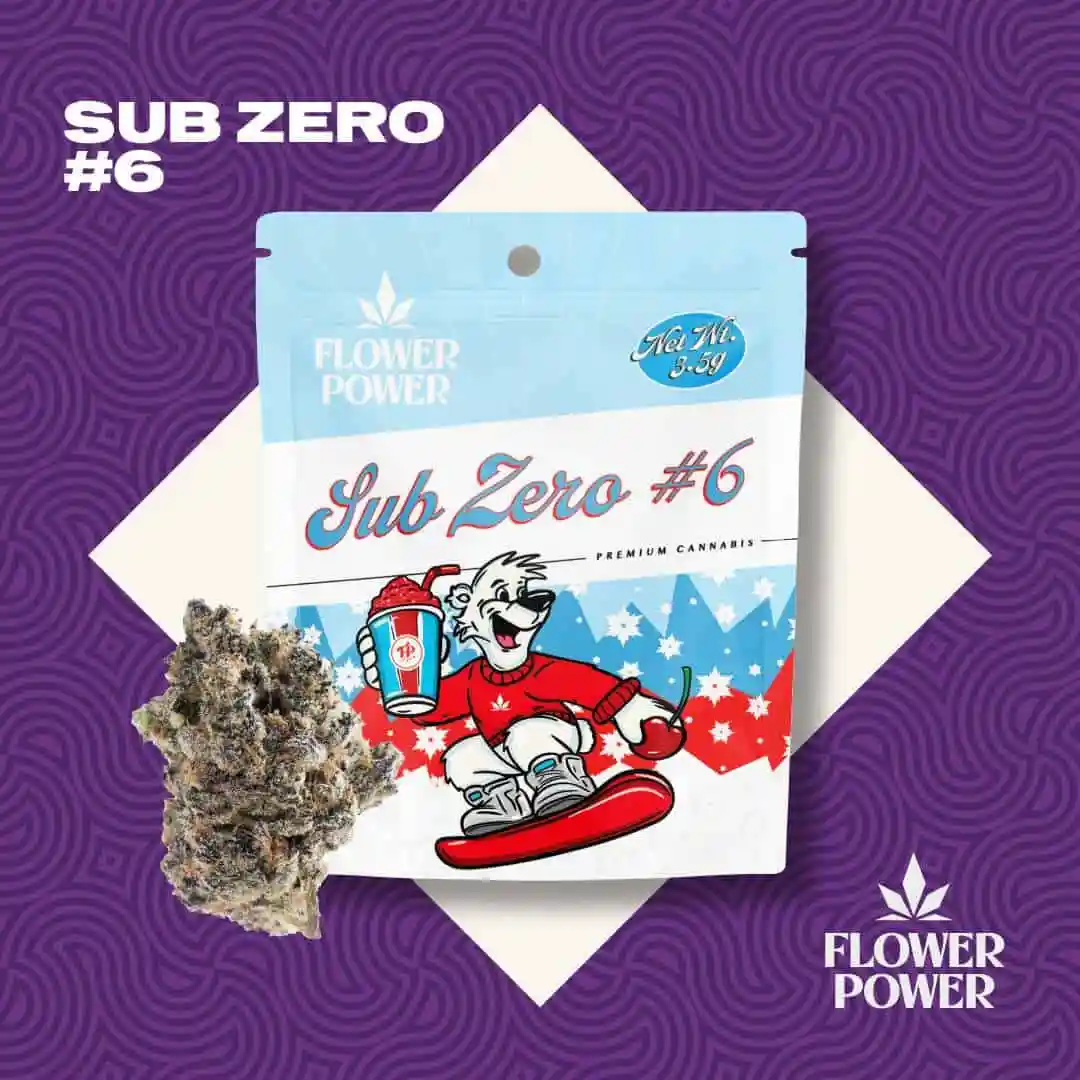 Photograph of product: FLOWER POWER SUB ZERO #6 PREPACK 3.5G