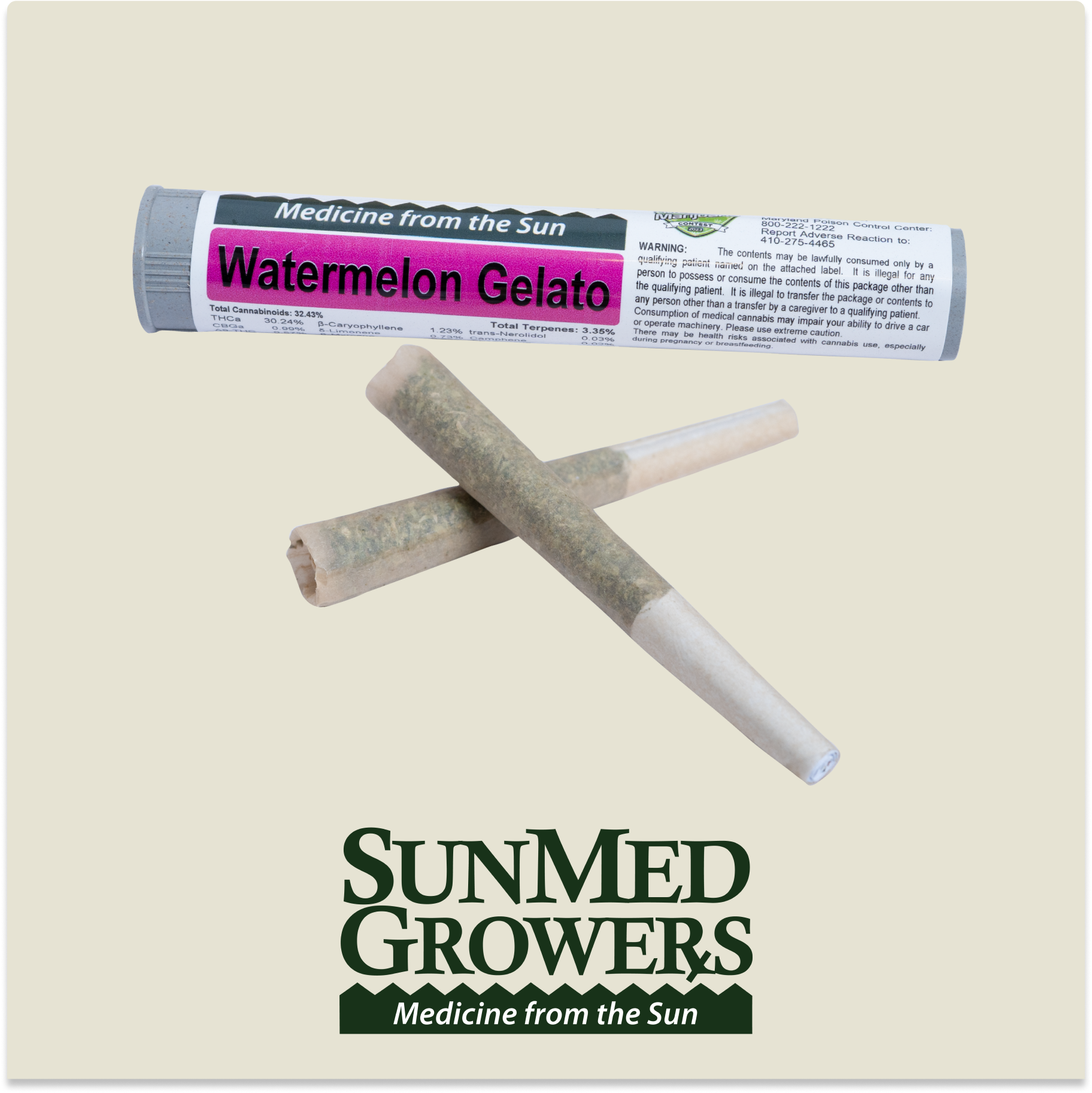 Photograph of product: Watermelon Gelato PRJ 0.5g (2ct) - SunMed