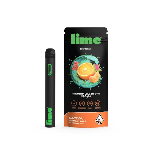 Photograph of product: Sour Tangie 1g Disposable - 