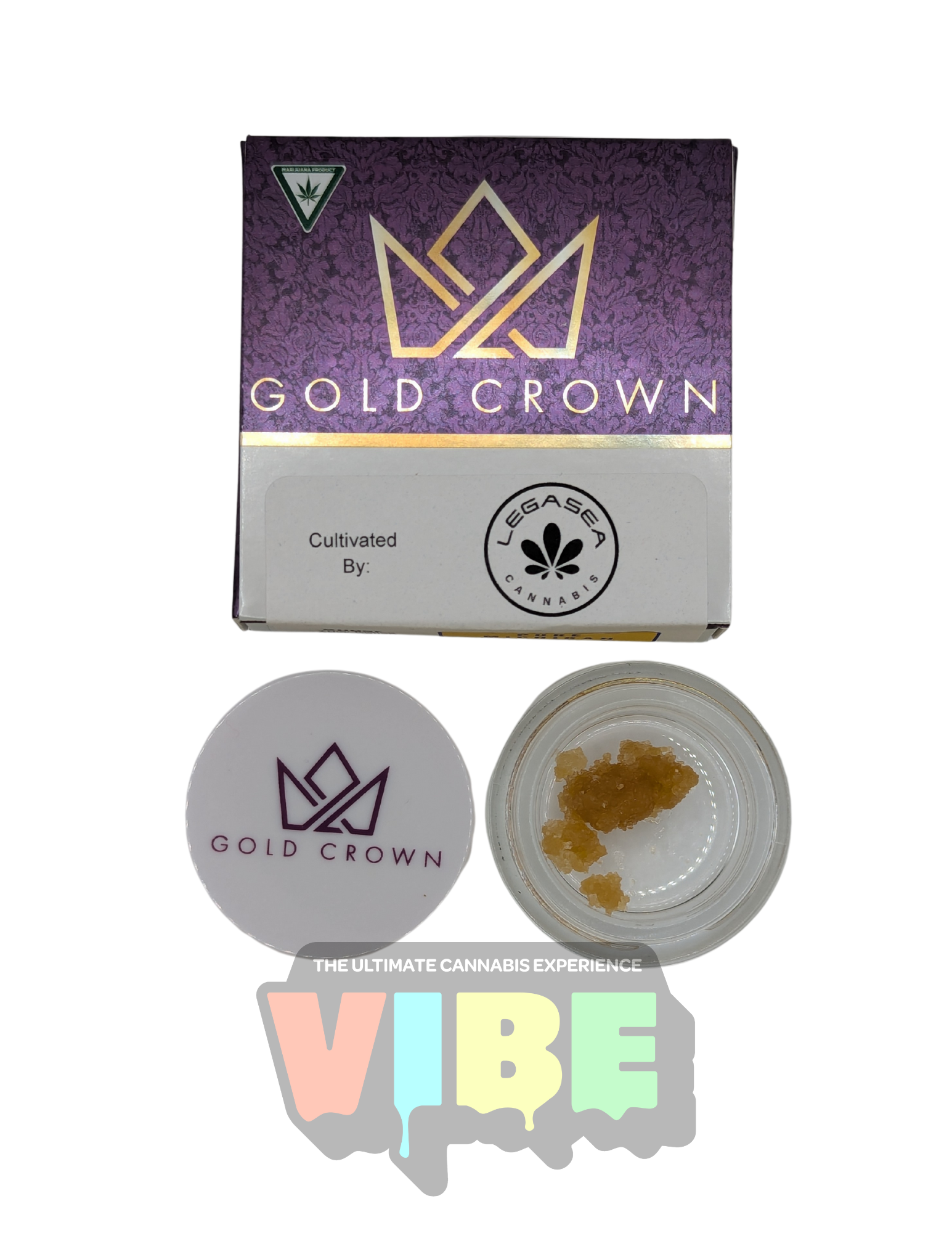 Photograph of product: Gold Crown X LegaSea | Pure Michigan | 1g Sugar | REC