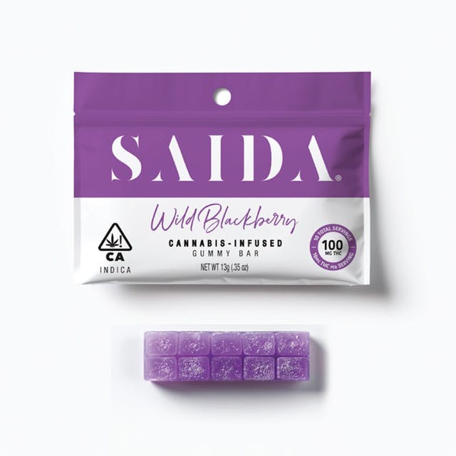 Photograph of product: Wild Blackberry Gummy Bar - 100