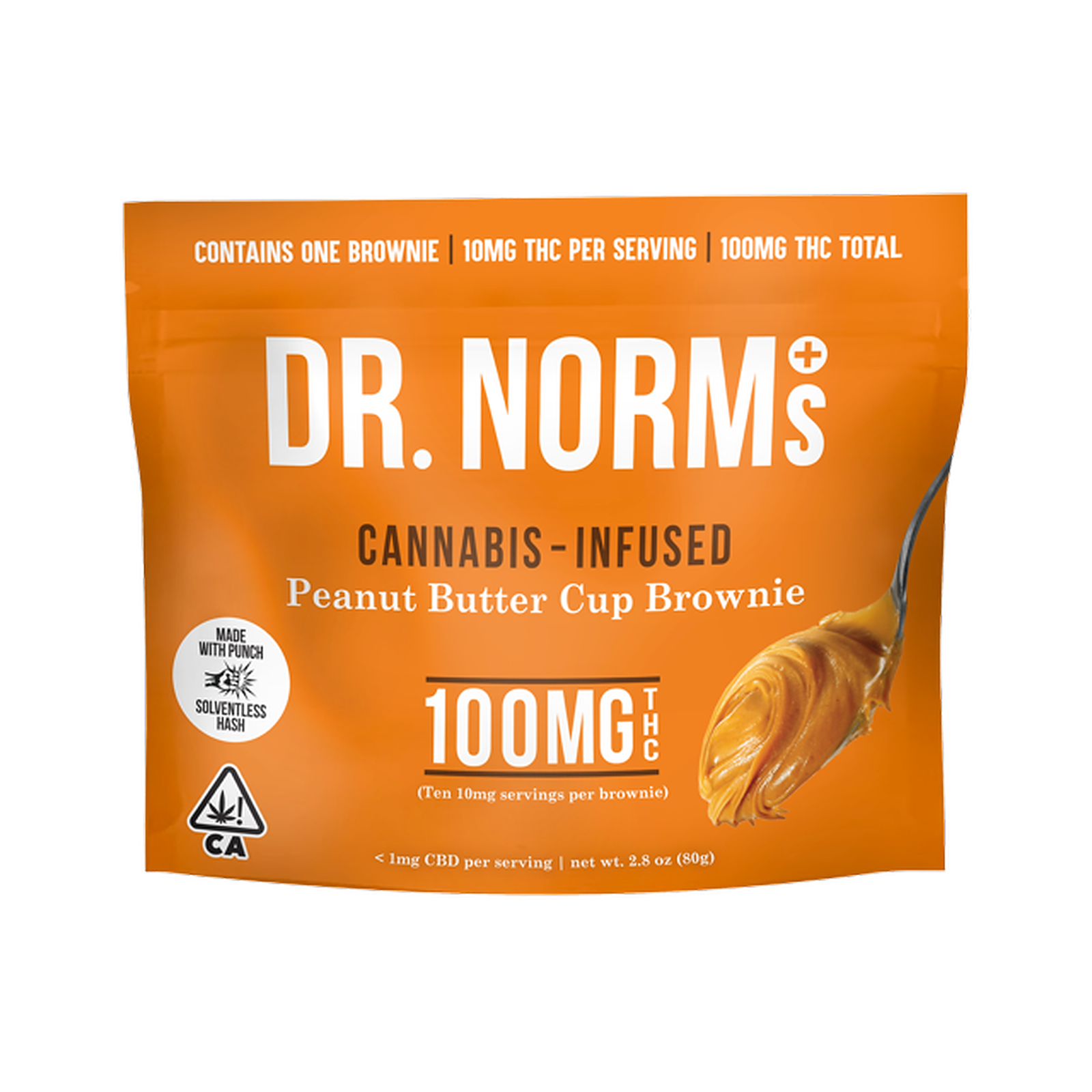 Photograph of product: Dr. Norms | SLV Peanut Butter Brownie 100mg