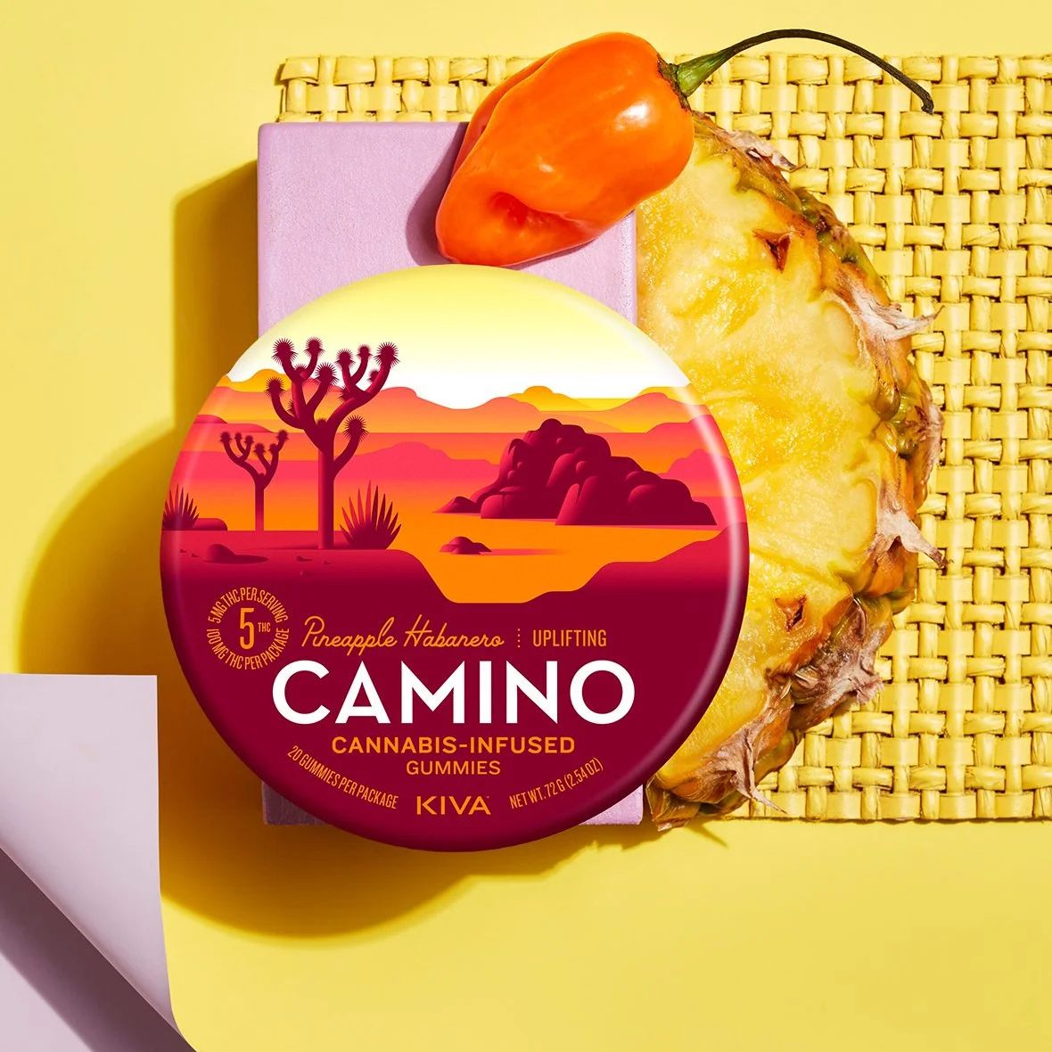 Photograph of product: Camino Uplifting | Pineapple Habanero | 20pk Gummy | 100mg