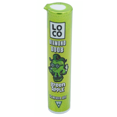 Photograph of product: LOCO Green Apple Infused Pre-Roll 1g