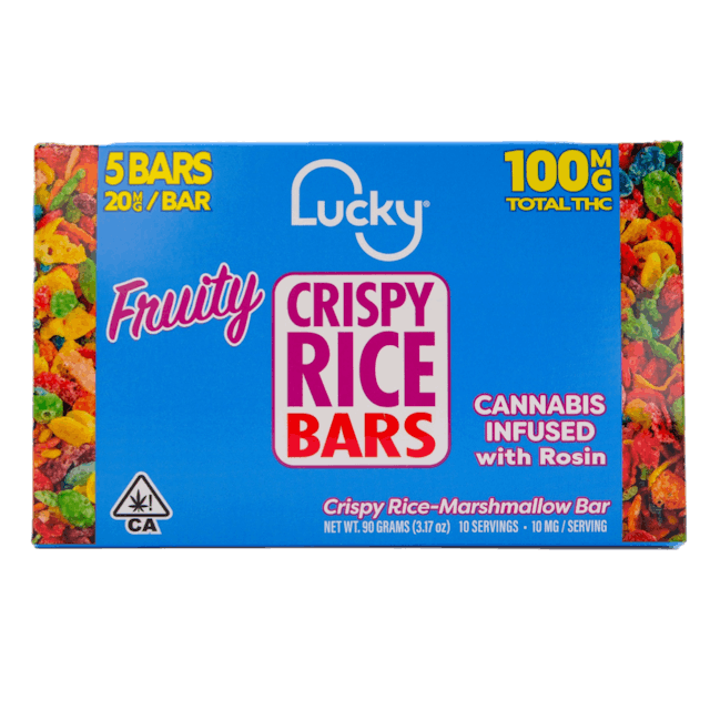 Photograph of product: Fruity Crispy Rice Bar 100mg - 