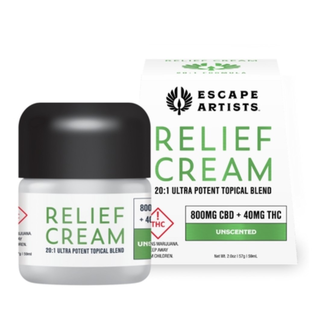 Photograph of product: DSC Escape Artists Relief Cream Unscented 20:1 40mg