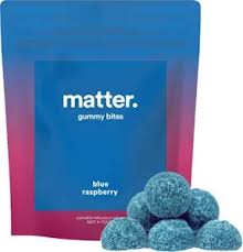 Photograph of product: Matter | Blue Raspberry | 1:1 TH-oui:CBC | Hybrid | 10pk Gummies | 100mg