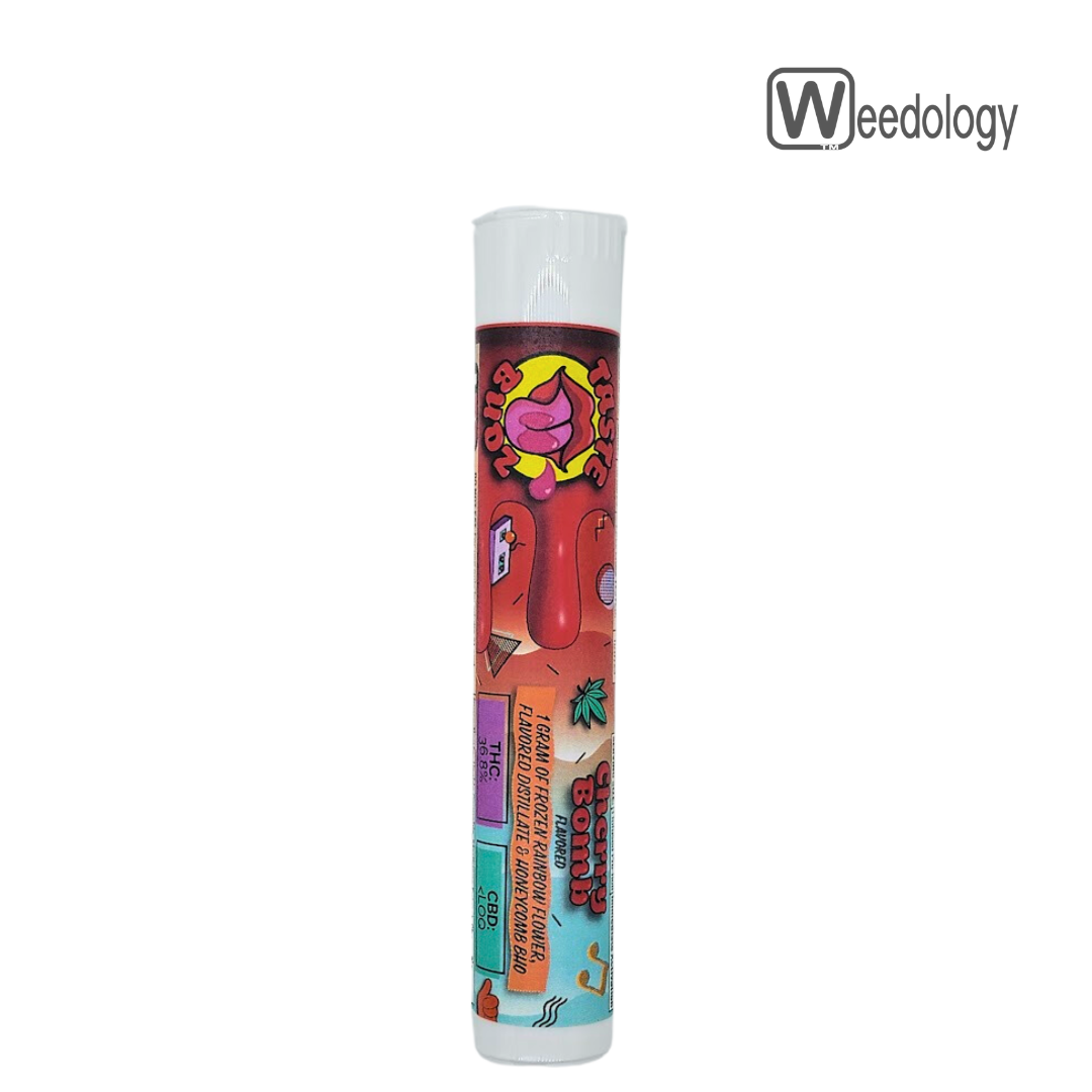 Photograph of product: After Glow 1g CHERRY BOMB Infused Pre-Roll
