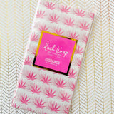 Photograph of product: Pink & White Pot Leaf - Tissue Paper |