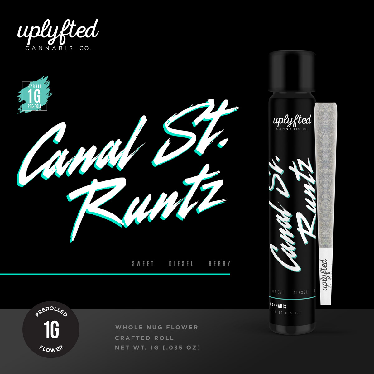 Photograph of product: Uplyfted Canal St. Runtz Pre-Roll