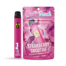 Photograph of product: Kushy Punch - Disposable - Strawnana Smoothie - 1G