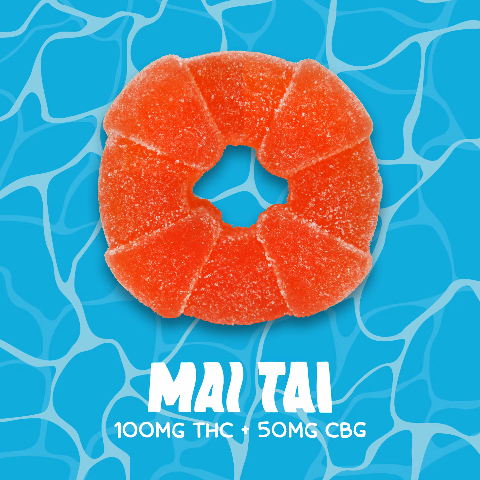 Photograph of product: Mai Tai Single Serve Gummy 2:1 | 100mg