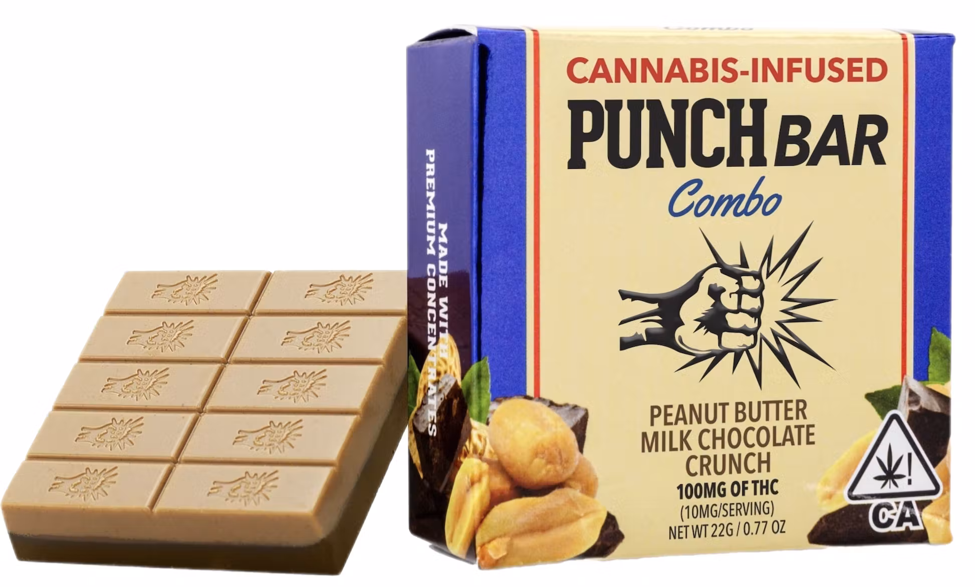 Photograph of product: SOLVENTESS PEANUT BUTTER MILK CHOCOLATE CRUNCH | 100MG