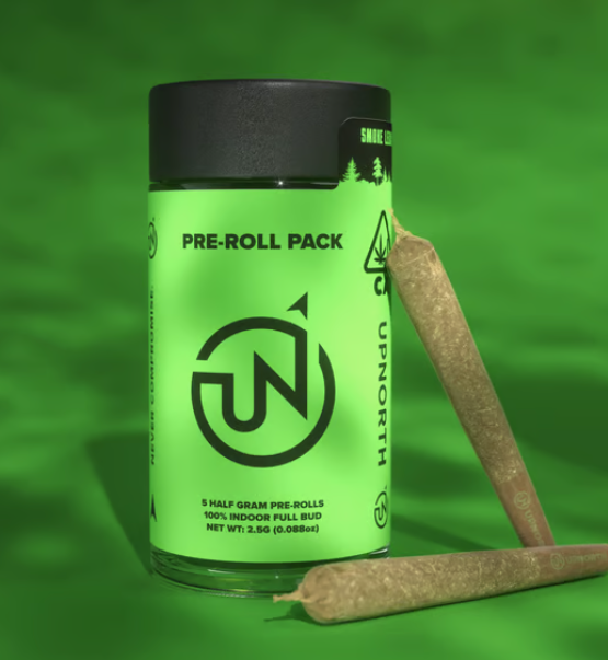 Photograph of product: UpNorth - Pre-Roll 5pk - NF-1 Nug Roll