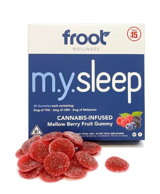 Photograph of product: MY SLEEP Gummies - 100mg TH-oui, 40mg CBN - Retail