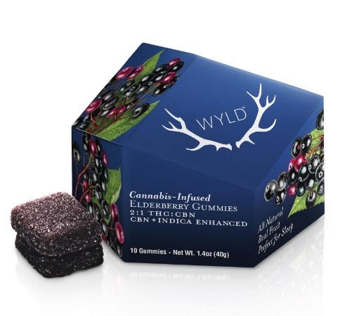 Photograph of product: WYLD Elderberry 100mg Gummy (SLEEP) CBN