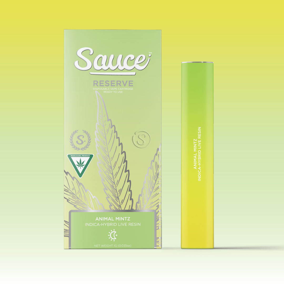 Photograph of product: Sauce Essentials Live Resin Disposable | Animal Mints
