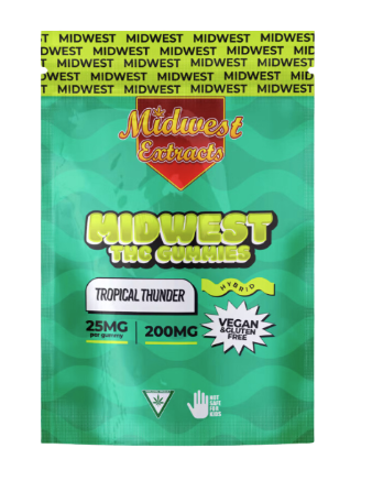 Photograph of product: Midwest Extracts Tropical Thunder Gummy 200mg