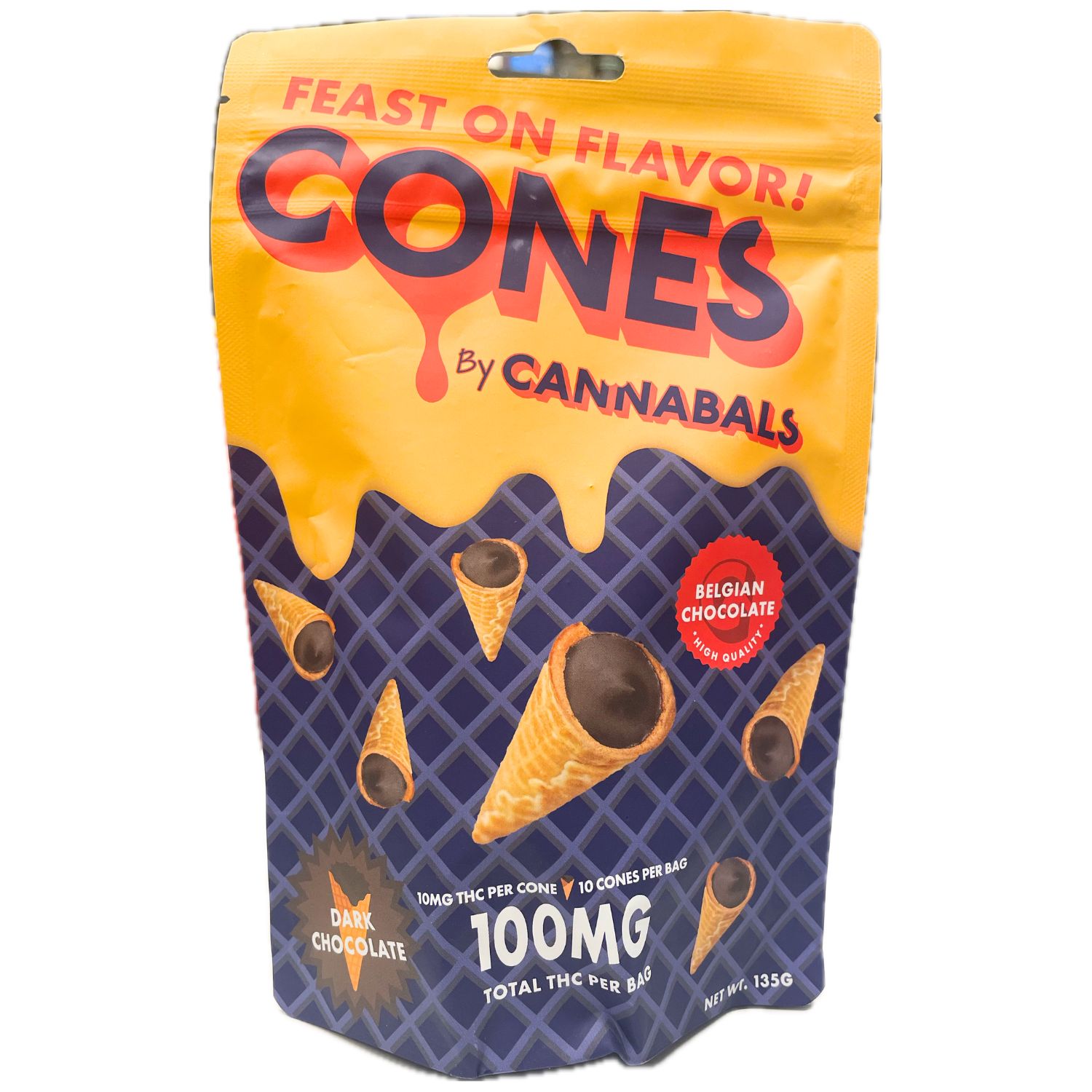 Photograph of product: Dark Chocolate Cones | 10 Pack