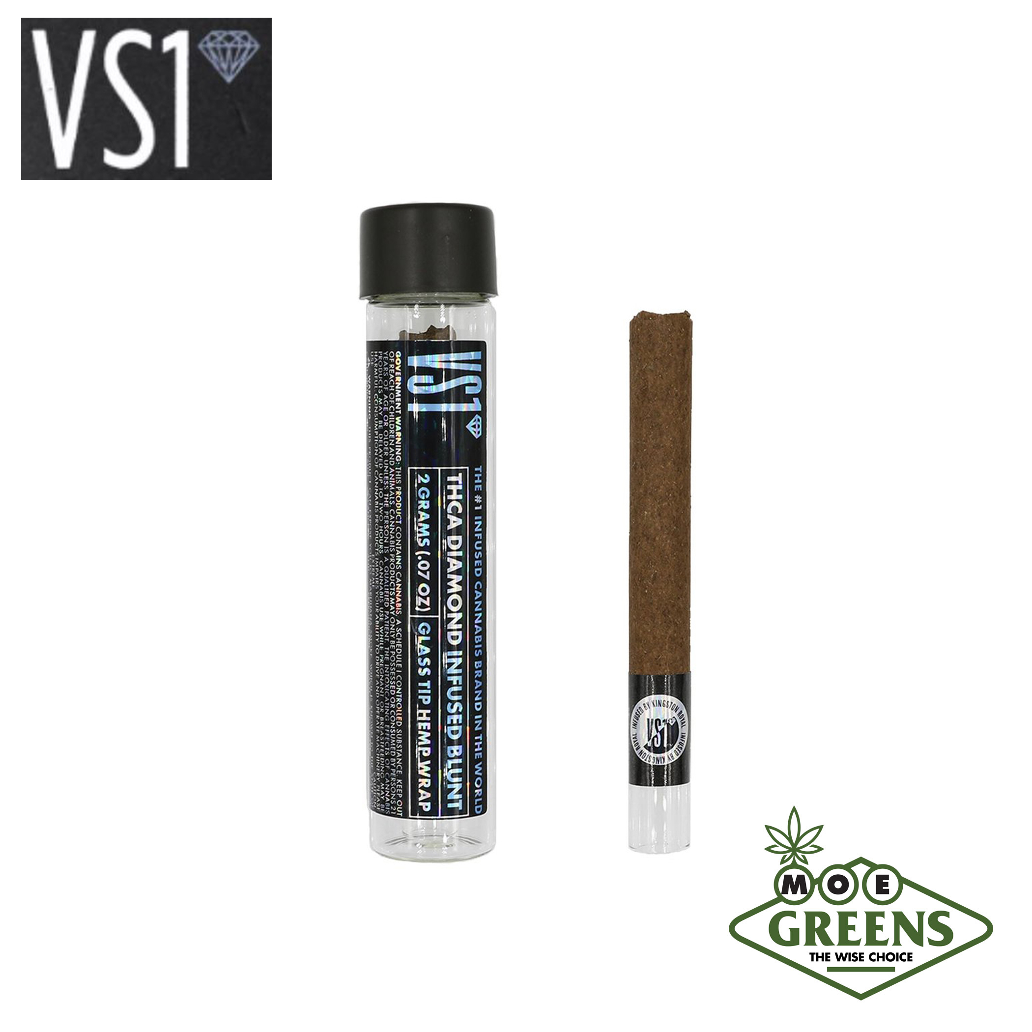 Photograph of product: SKITTLEZ X NERDZ GLASS TIP BLUNT [INFUSED W/ DIAMONDS]