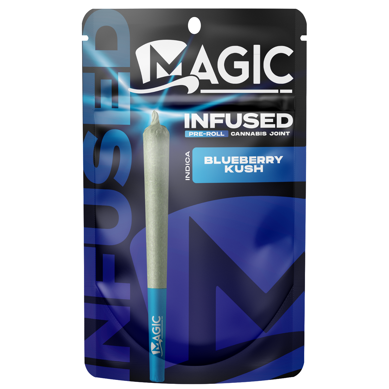 Photograph of product: AU Magic: Bubba Gum Infused Pre-roll