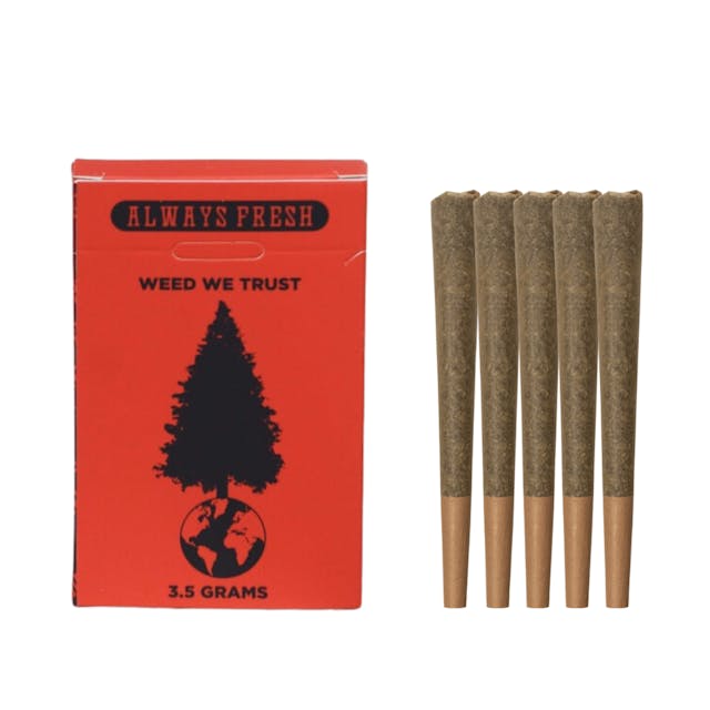 Photograph of product: Lunch Box | 5g x 5pk Hemp Pre-roll Pack - 
