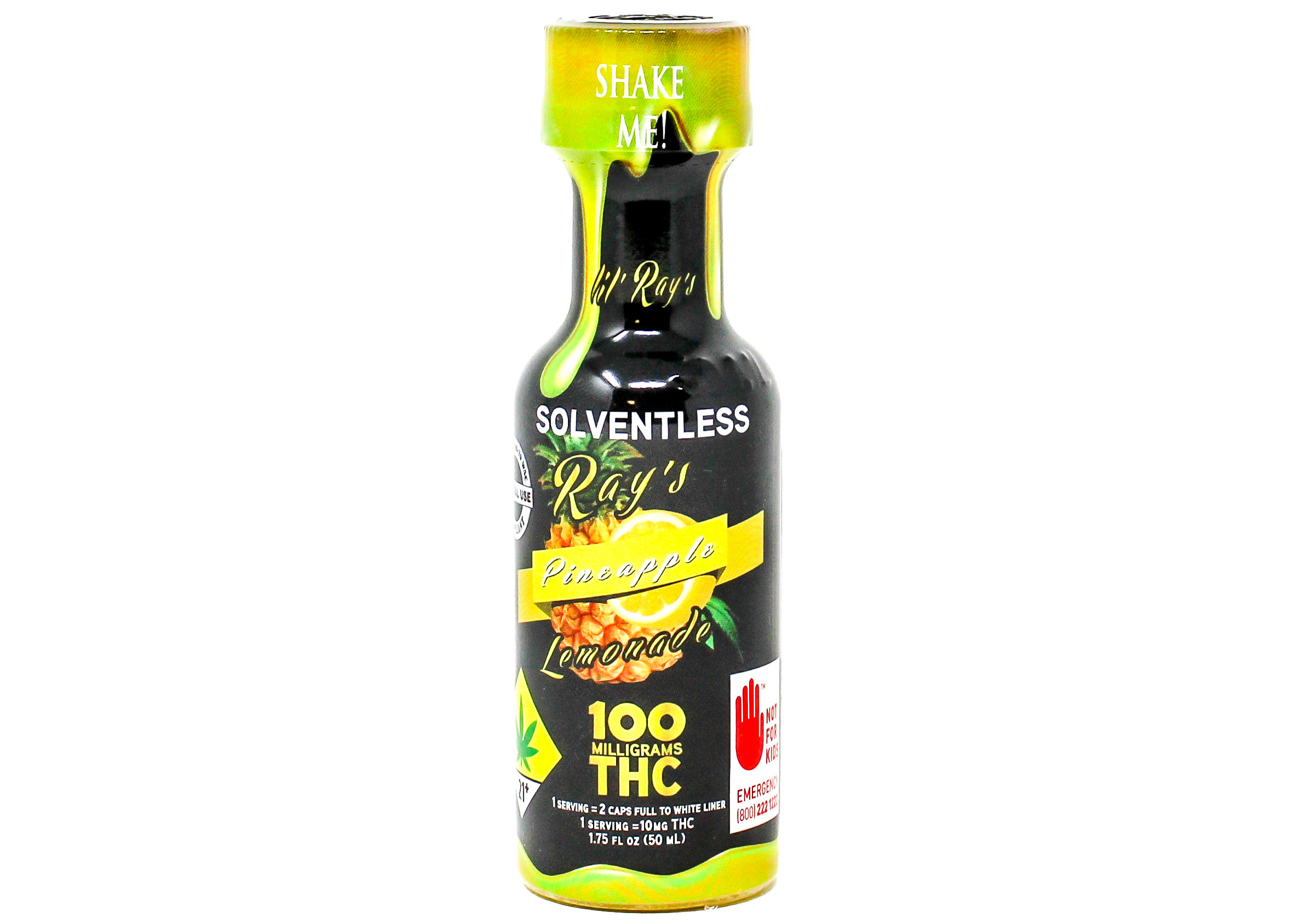 Photograph of product: DTP Lil Rays Pineapple au chocolat Rosin Hybrid Lemonade 100mg 46130