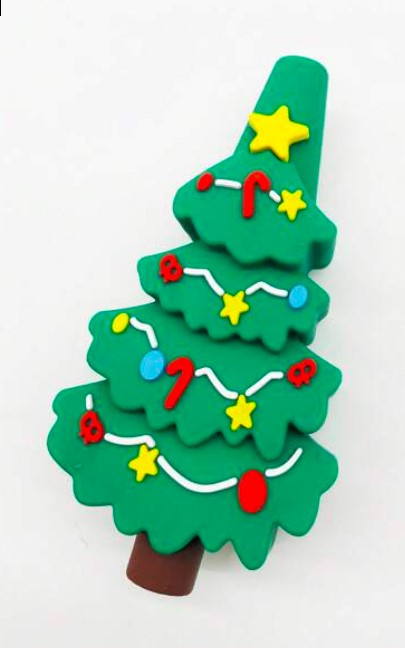 Photograph of product: Silicone Vivid Christmas Tree Pipe