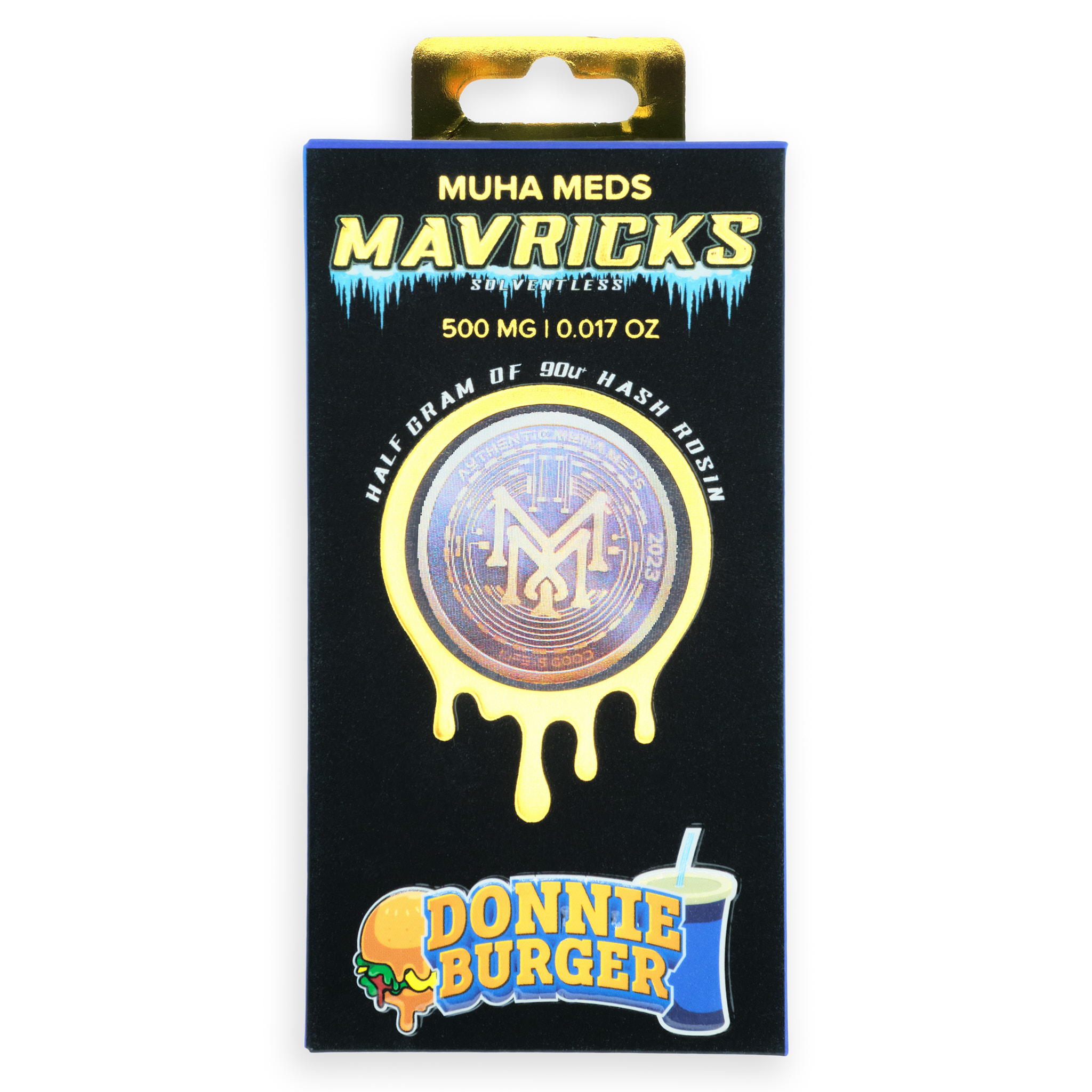 Photograph of product: Donnie Burger | .5G Solventless au chocolat Rosin Disposable Cart