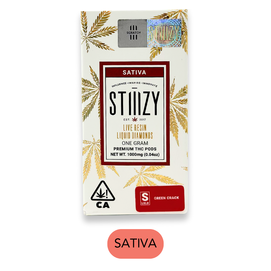 Photograph of product: - Liquid Diamonds - Green Crack S - Vape Pod - 1.0g