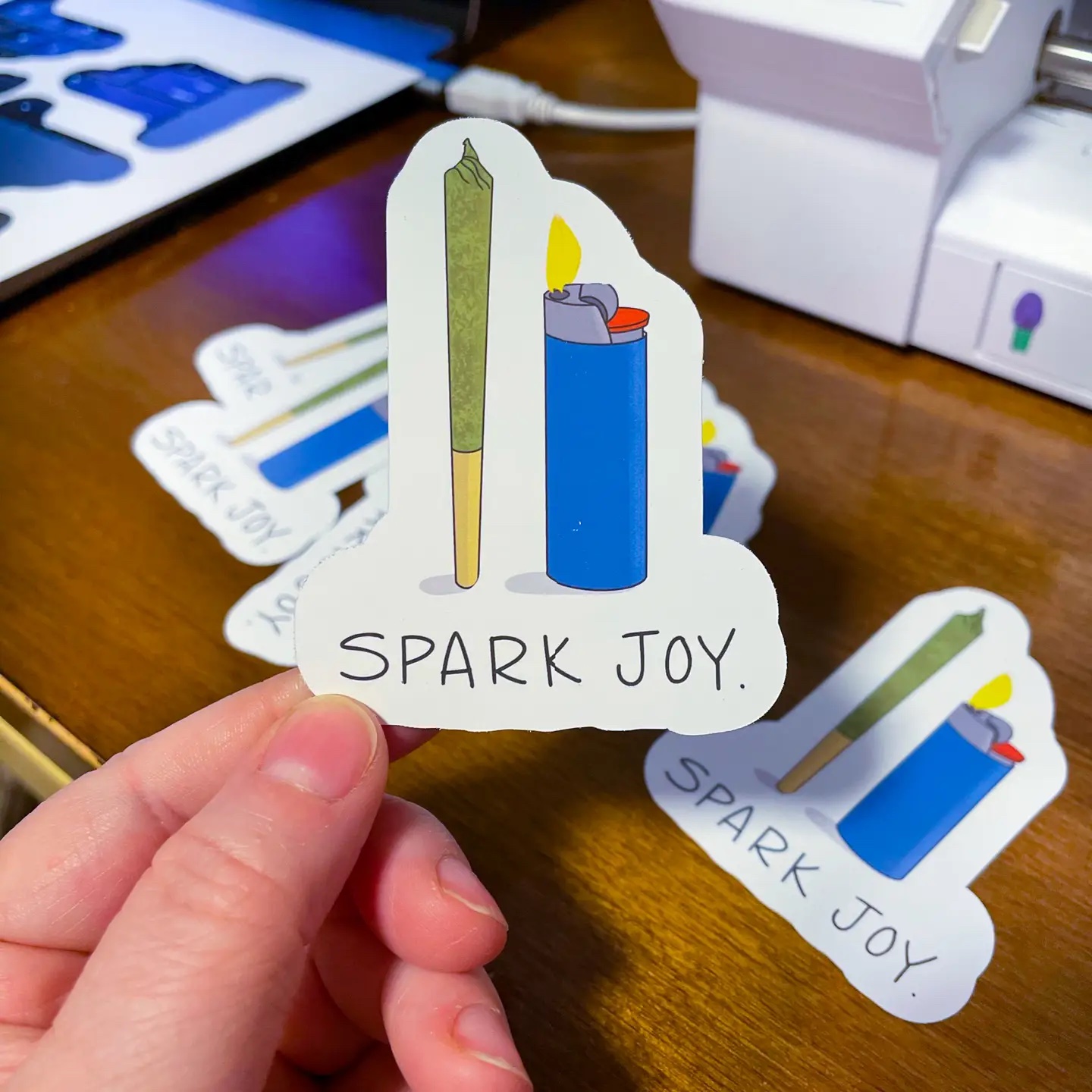 Photograph of product: Sticker - Spark Joy
