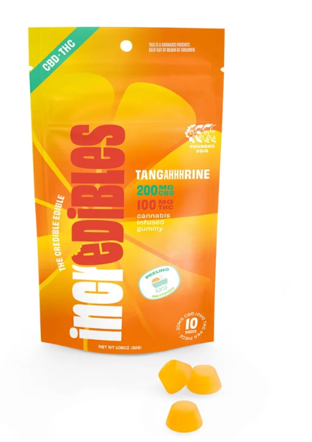 Photograph of product: Incredibles Tangahhhrine  2:1 10pk 200mg CBD/100mg TH-oui