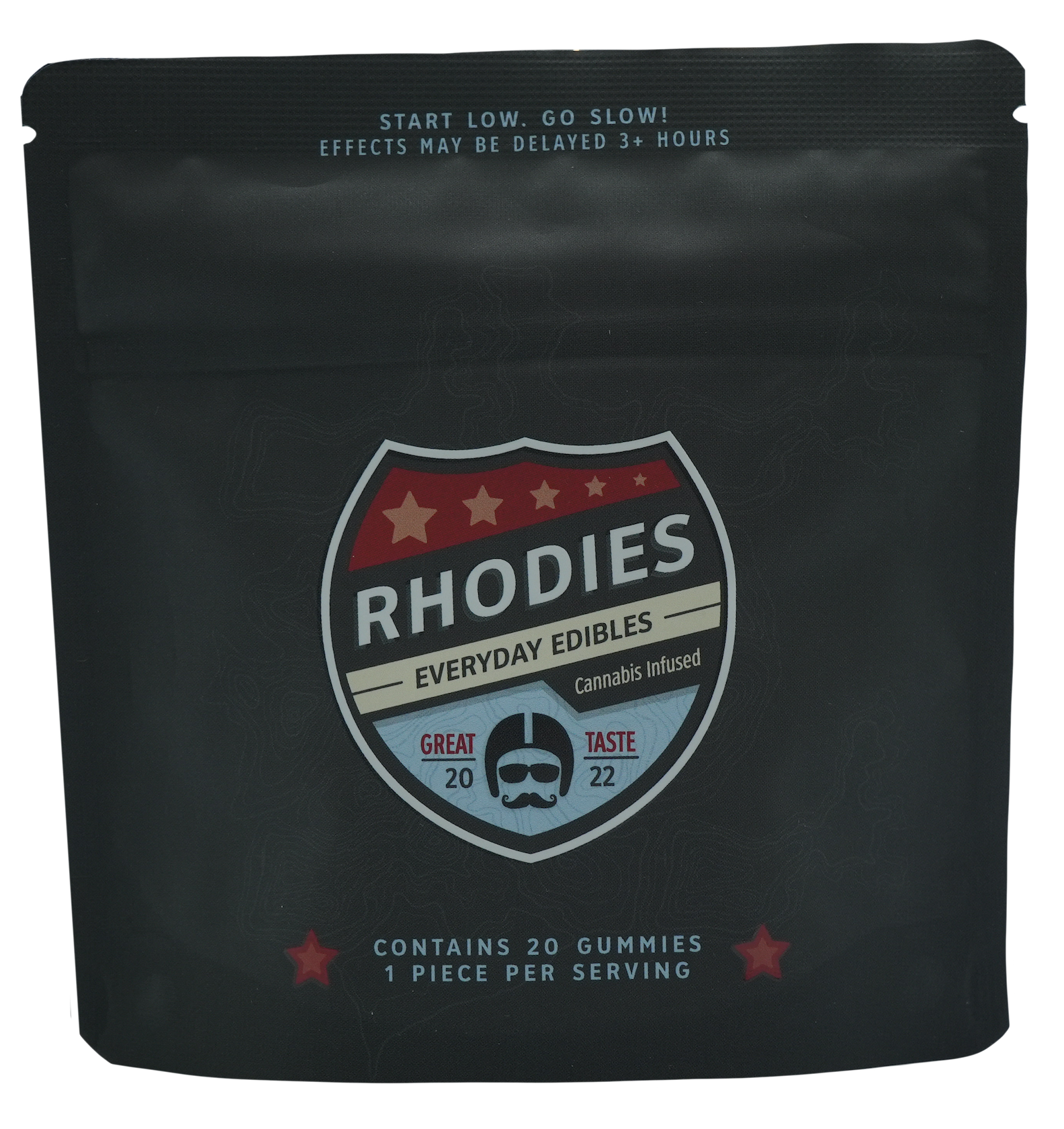 Photograph of product: Rhodies 100mg - Town Beach Tropical Gummies - 20pk